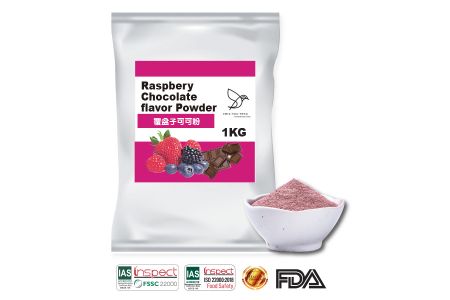 Berry Fruit Chocolate Flavor Powder - Raspberry With Chocolate Flavor Powder